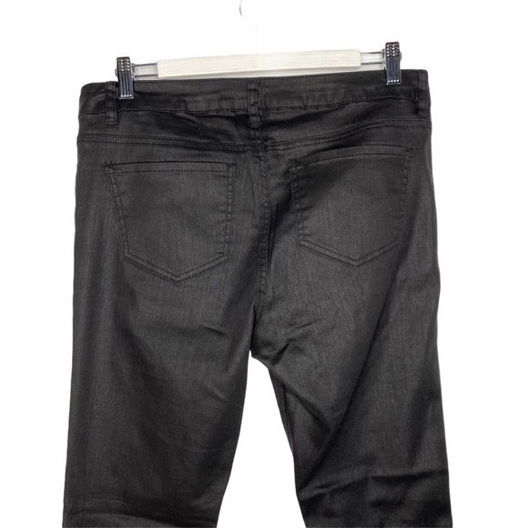 Dex Skinny Distressed Coated Denim - Picture 5 of 15